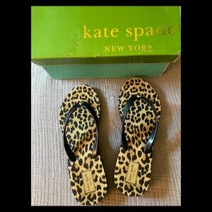 Kate Spade Milli Leopard Flip Flops